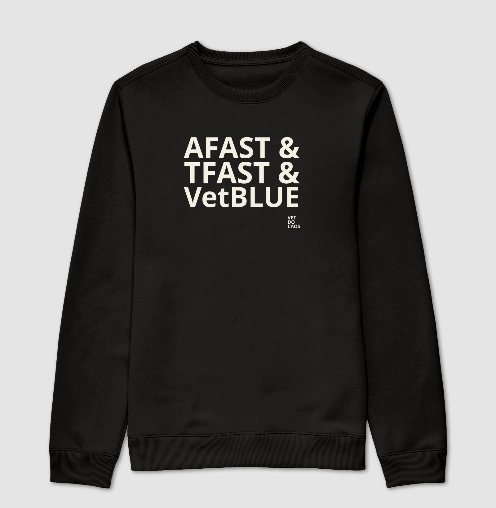 AFAST & TFAST & VetBLUE offwhite - Suéter Moletom