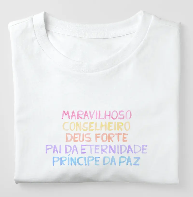 Camiseta ISAÍAS 9 AQUARELA - Feminina