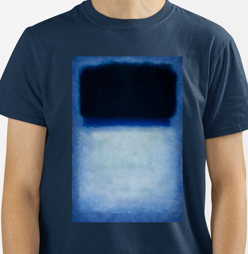 Arte Abstrata_ Mark R. Black and Blue 