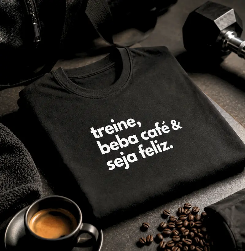 Treine, beba café & seja feliz
