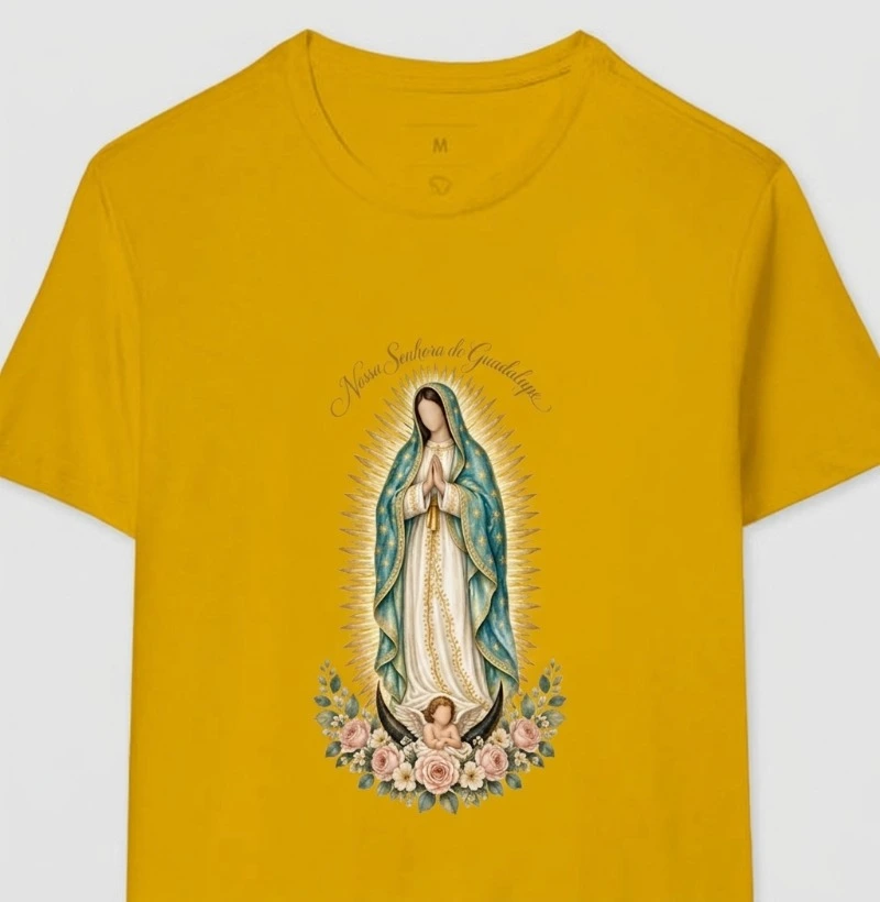 Nossa Senhora de Guadalupe — Manto Celeste - Camiseta