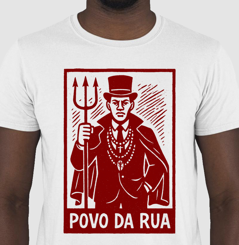 T-shirt Povo da Rua Vermelho