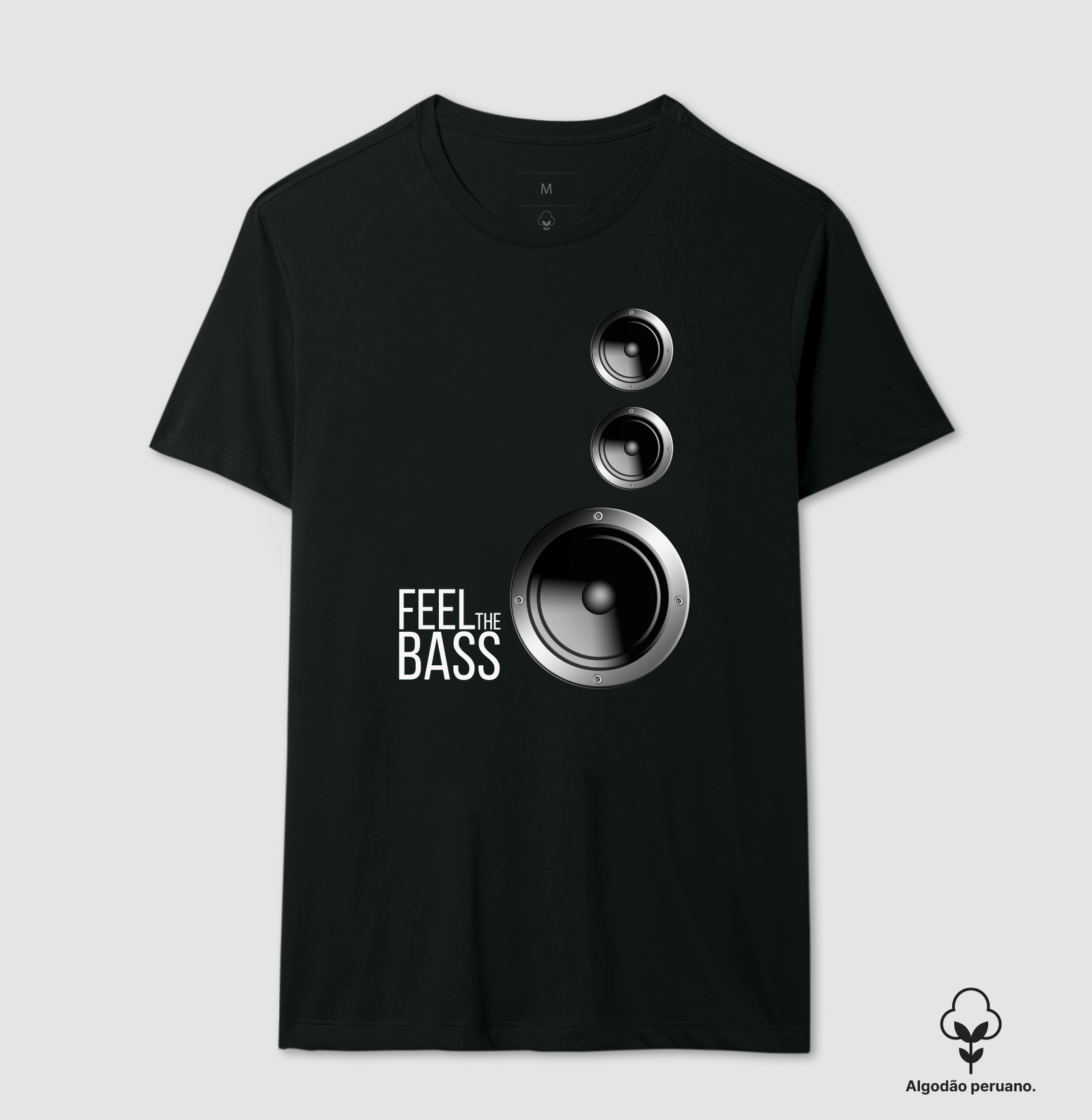 Feel the Bass - Camiseta Algodão Peruano