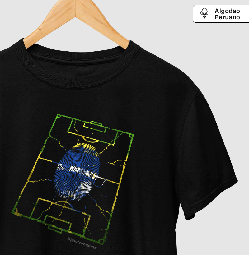 DJOWTROMUNDO® — BRASIL - Camiseta Algodão Peruano