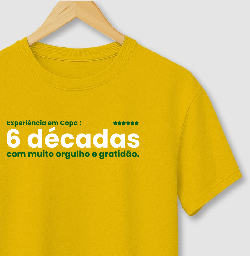 EXPERIÊNCIA EM COPA: 6 DECÁDAS