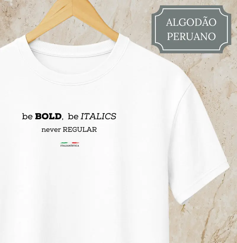 Be italics
