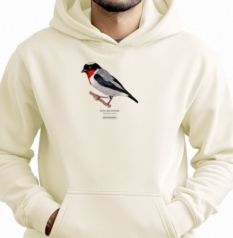 Aves do Brasil - Saíra-apunhalada - Moletom Hoodie