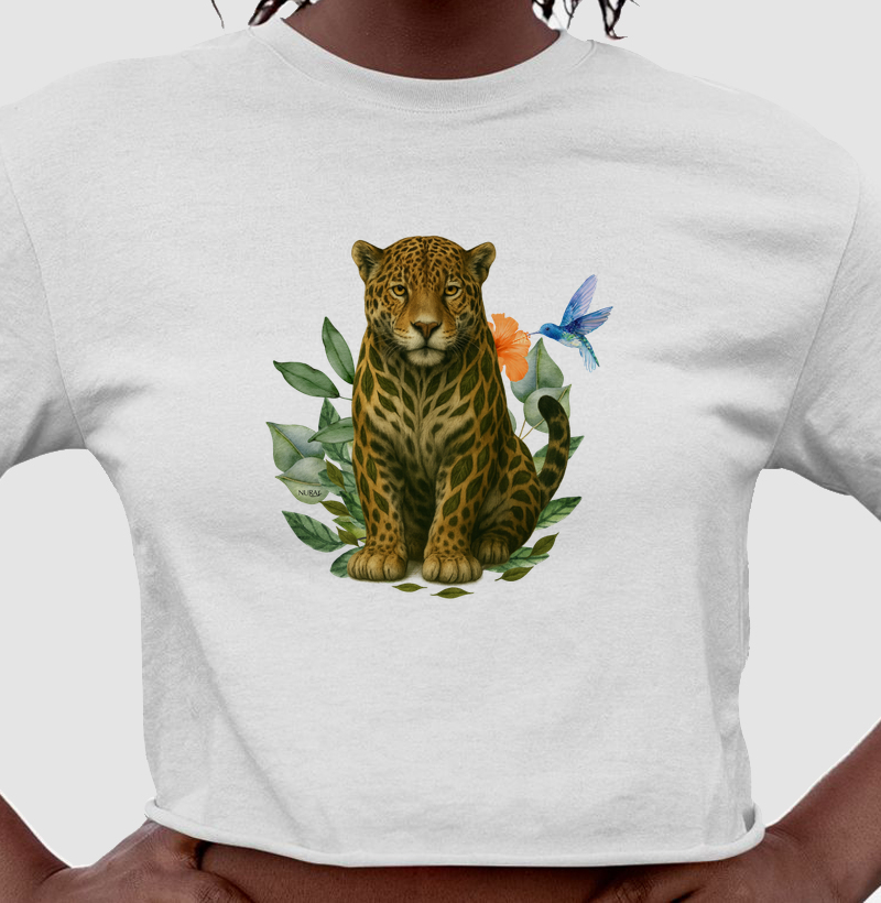 Onça Pintada Folhas