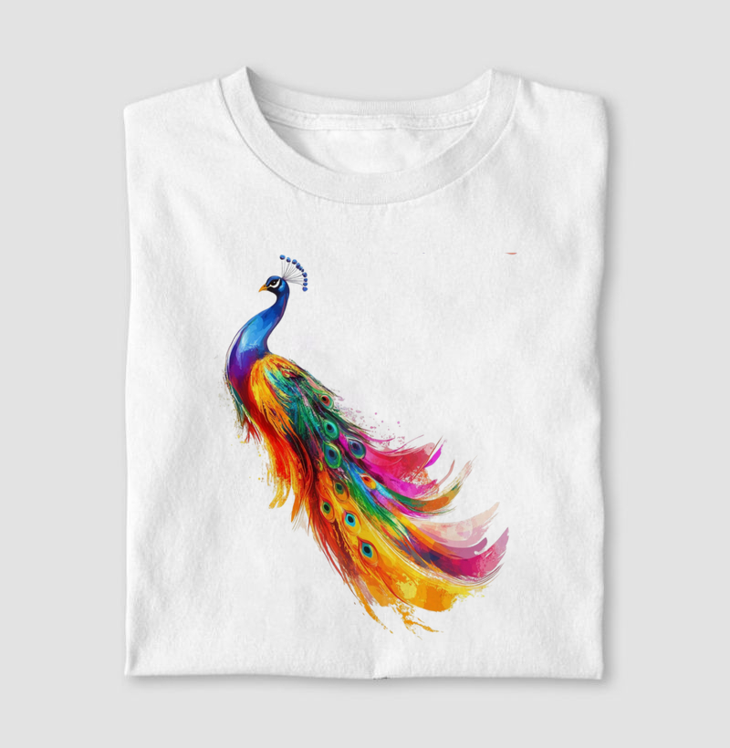 Pavão colors aquarela