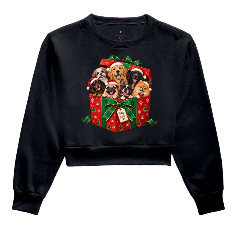 Presente de Natal - Cropped Moletom