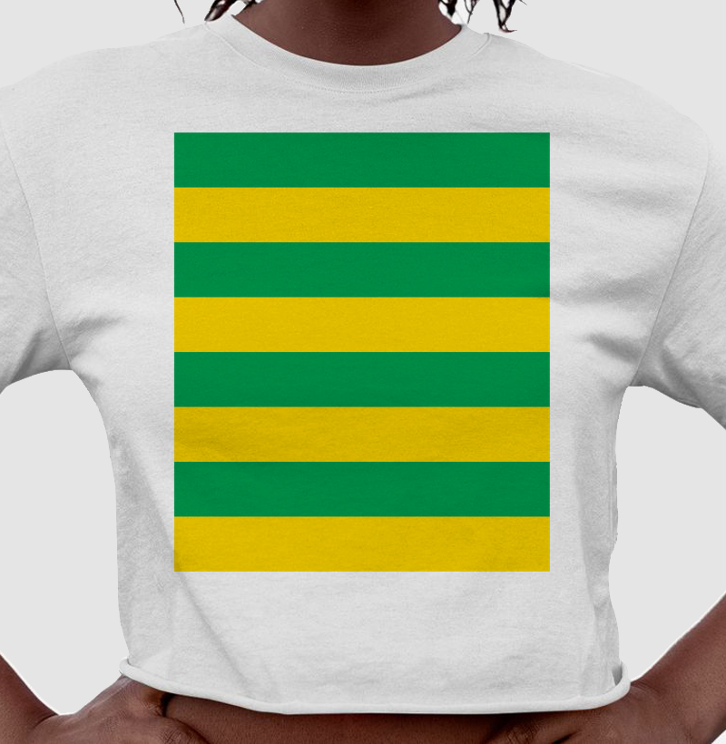 Listras Verticais - Verde e Amarela