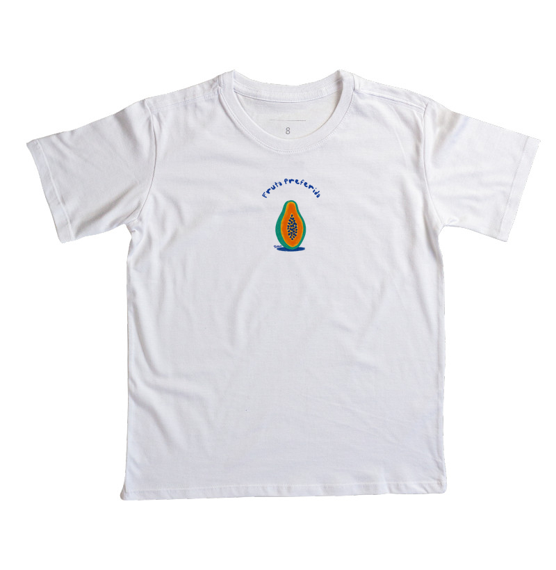 Camiseta Infantil "prefiro mamão"