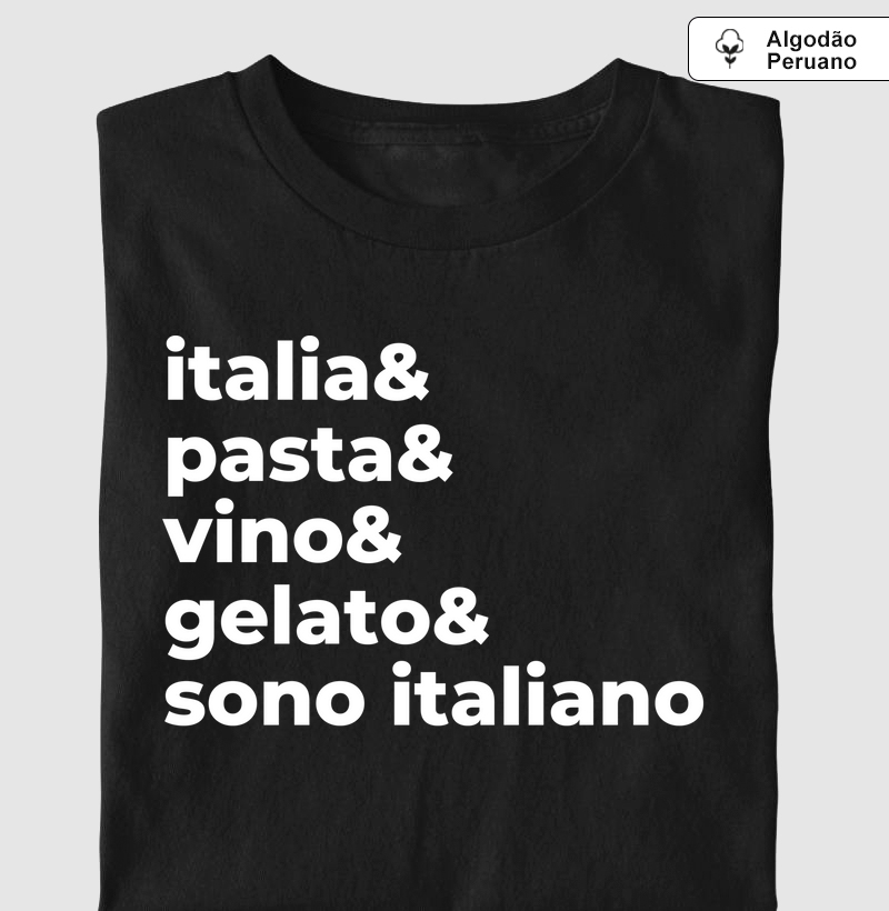 Italia, pasta, vino, gelato e sono italiano 