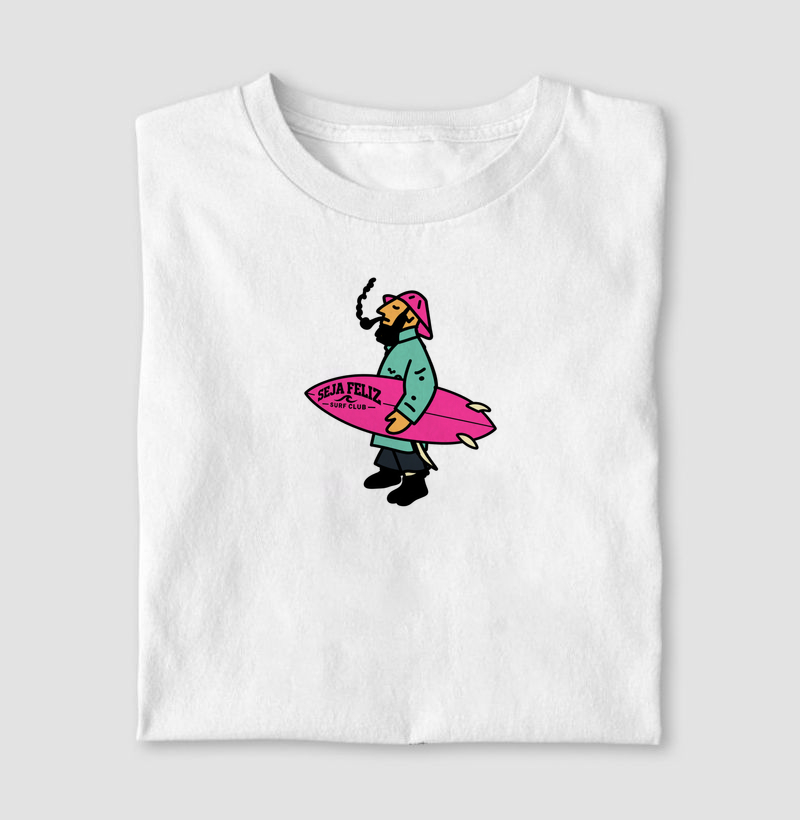 Surfista Raiz — Seja Feliz Surf Club - Camiseta