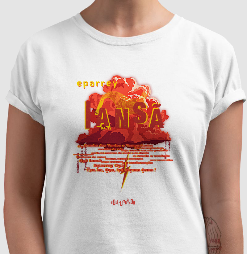 camiseta IANSÃ oração