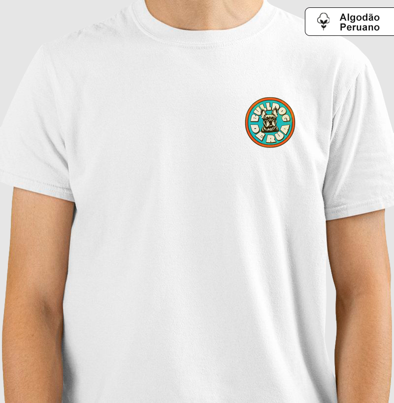 Camiseta Bulldog Old School de Algodão Peruano