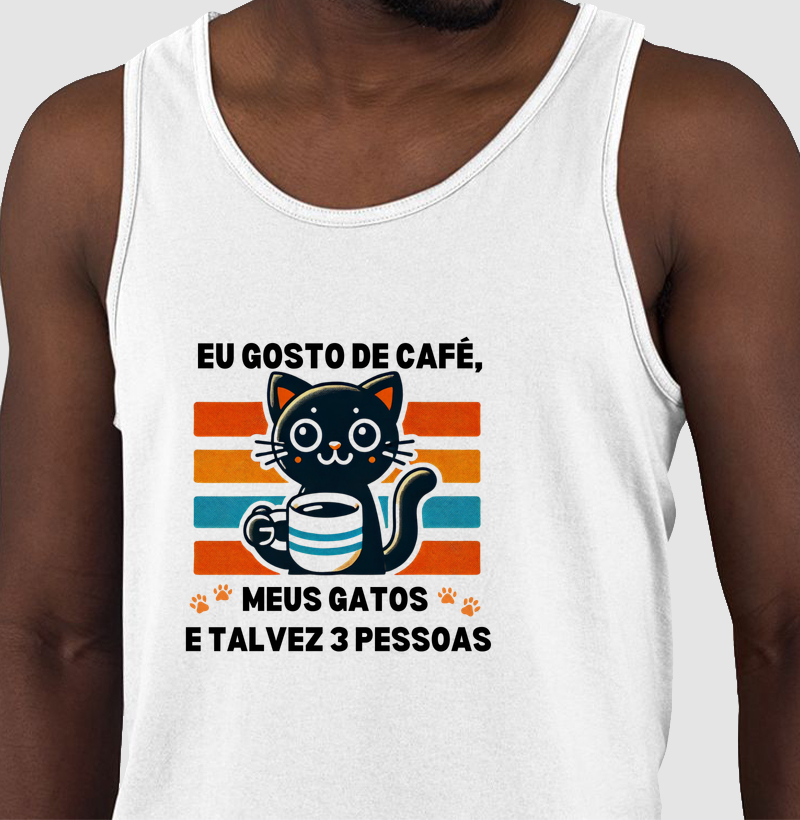 Gato e Café Estilo Retrô