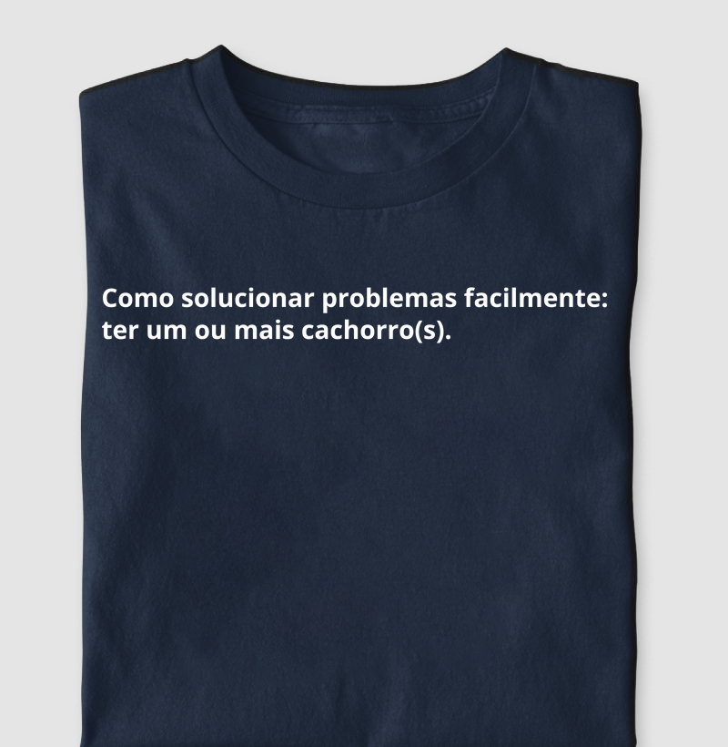 Camiseta solucionar problemas cachorro