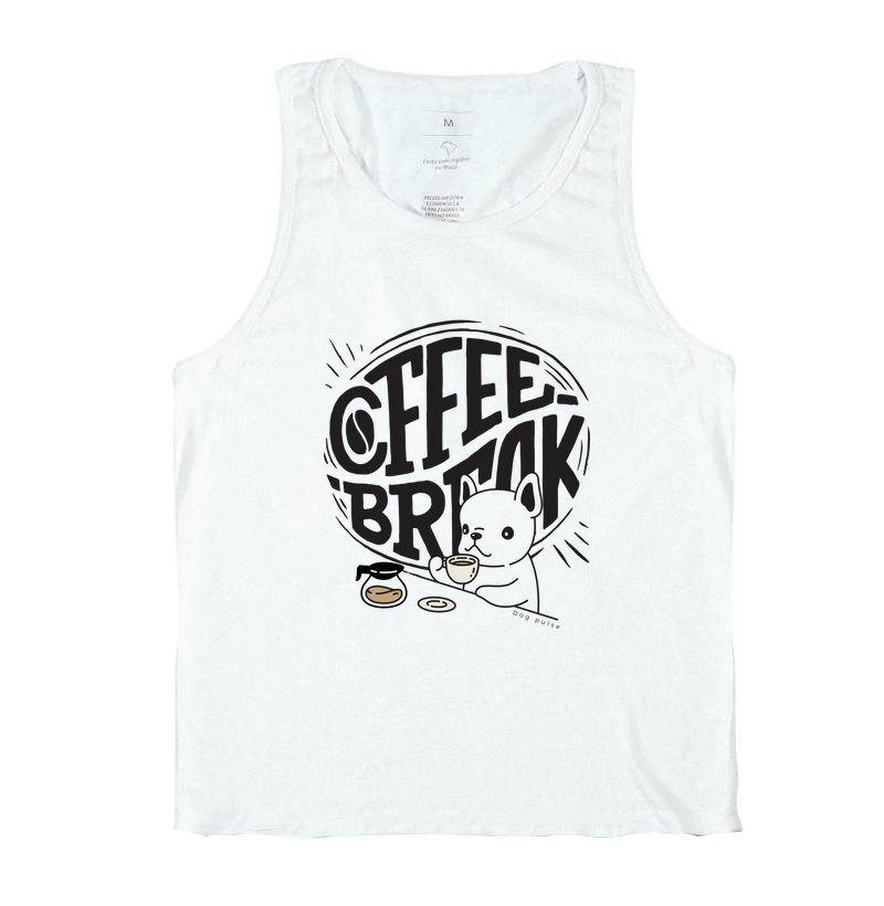 Camiseta Regata Dog Pulse - Coffee Break Dog