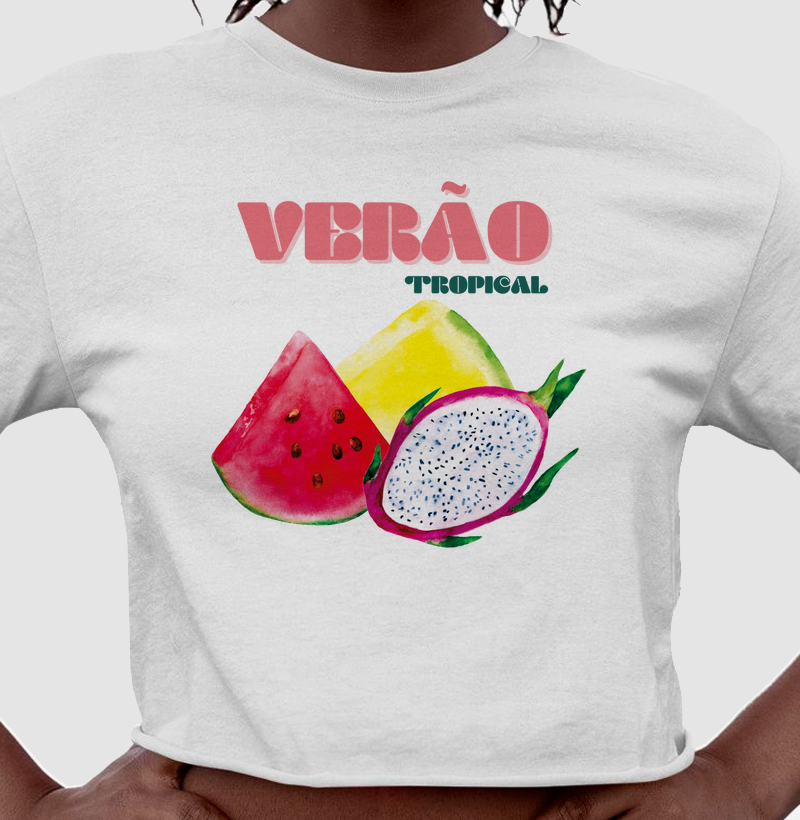 Cropped - Verão Tropical (Melancia) 