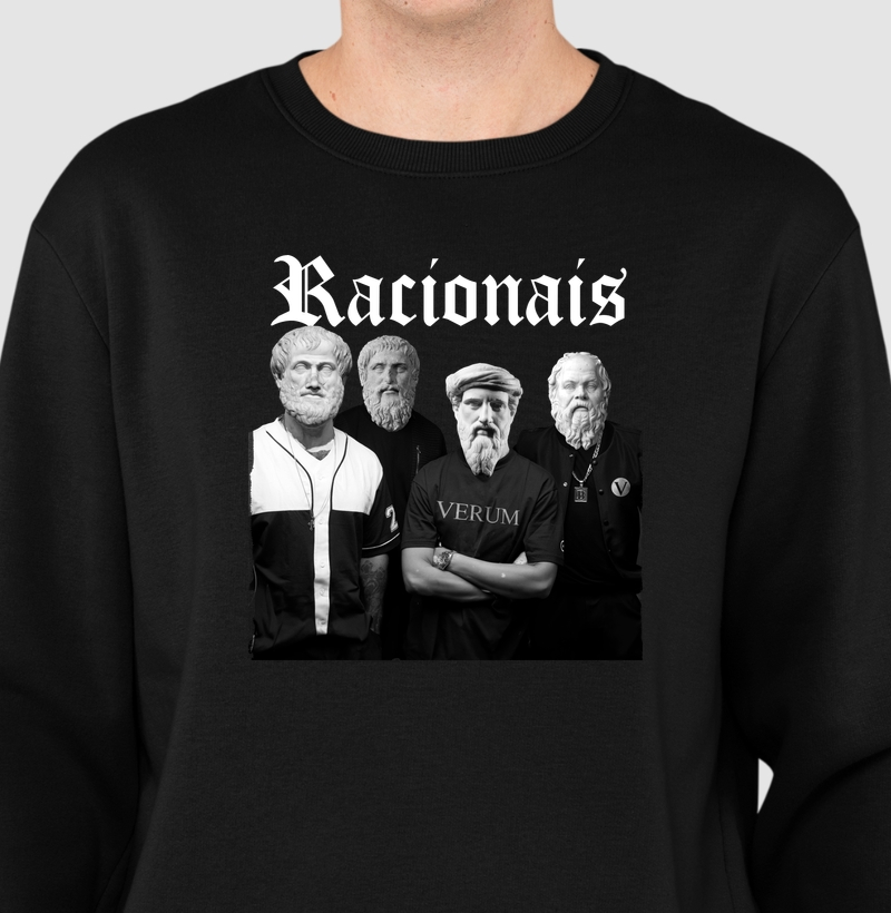 Suéter Moletom Racionais da Filosofia