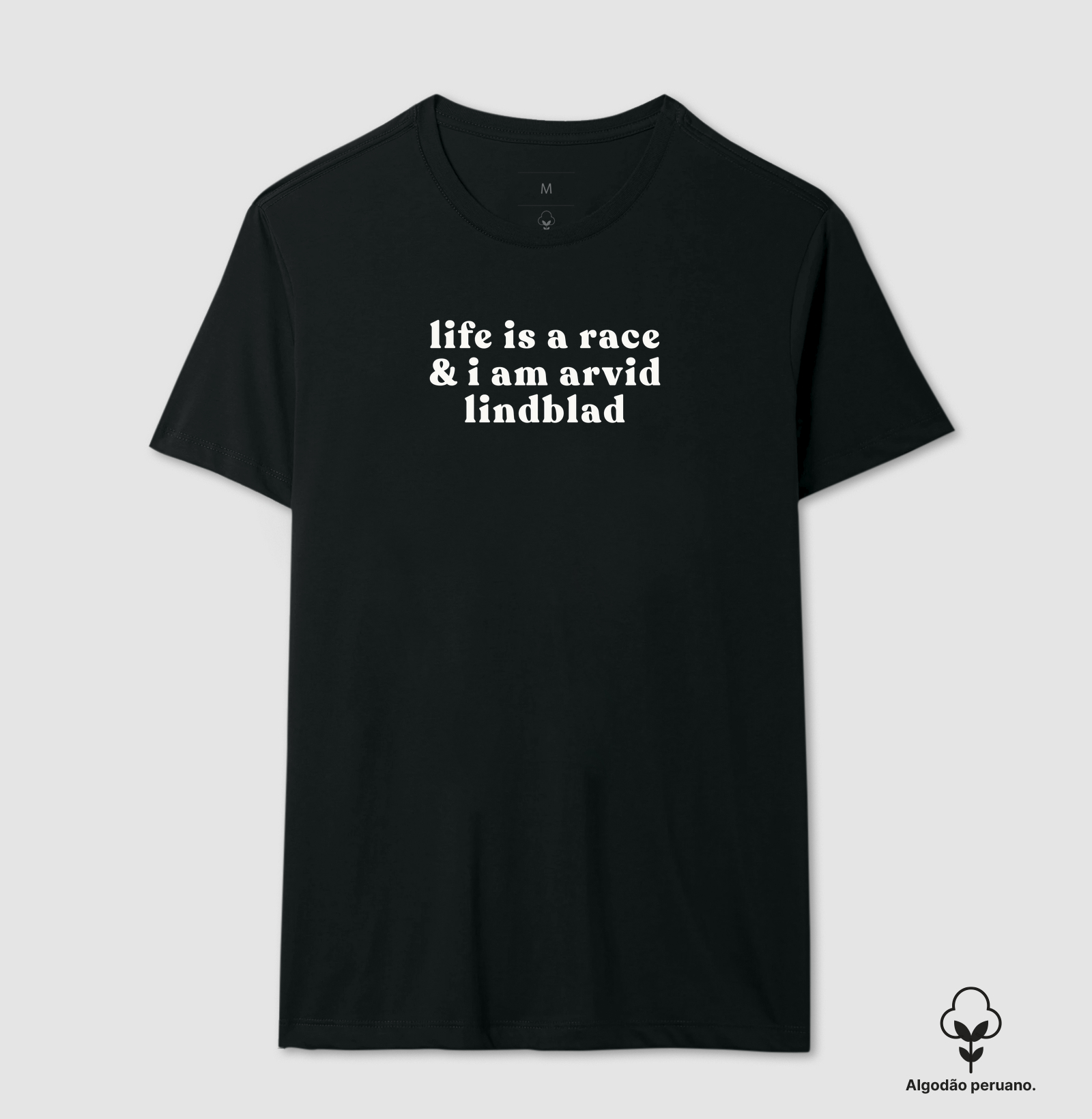 i am arvid lindblad - Camiseta Algodão Peruano