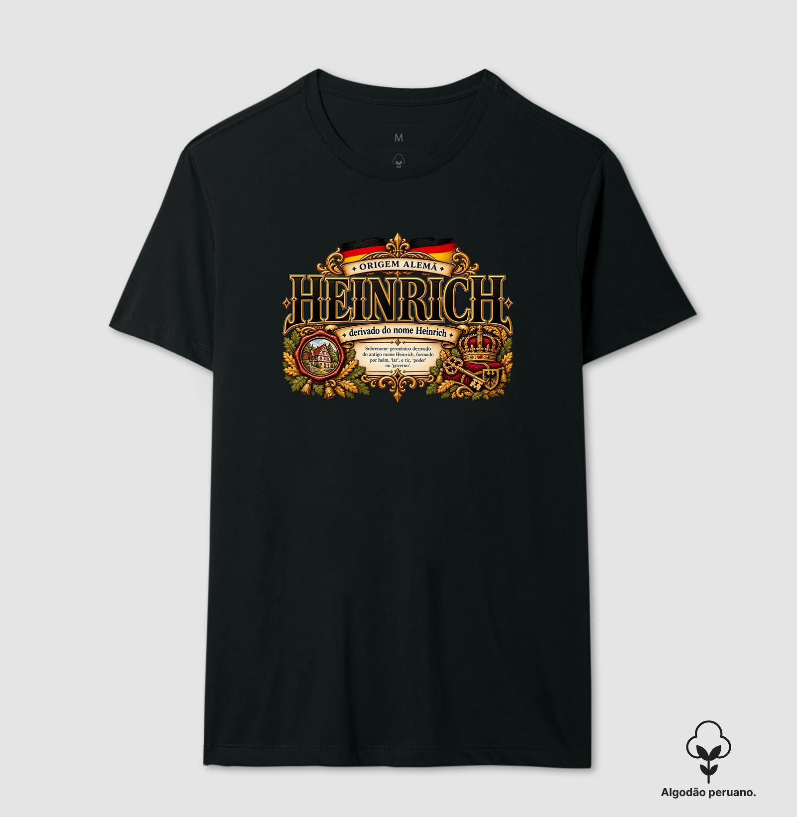 Heinrich  - Camiseta Algodão Peruano