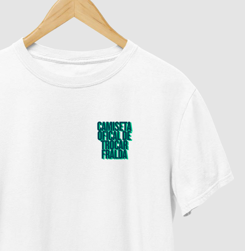 Camiseta Oficial de Trocar Fralda Sombreada