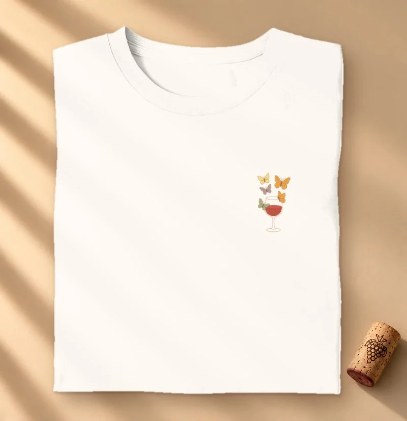 Camiseta Wine Butterflies - Camiseta