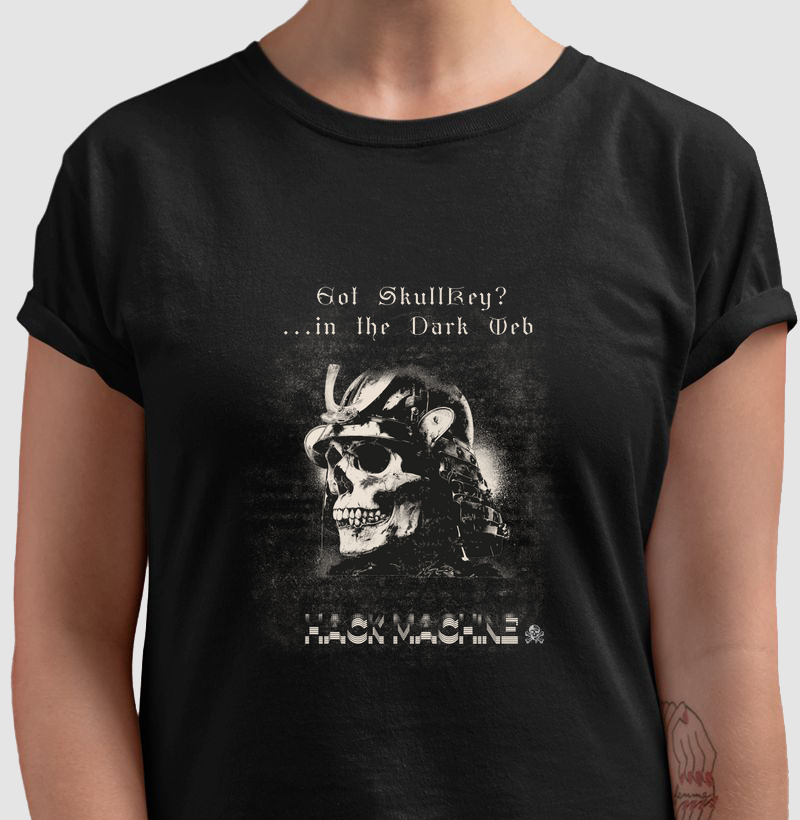 Camiseta – SkullKey Dark Web Samurai - SKULLWARE™ 