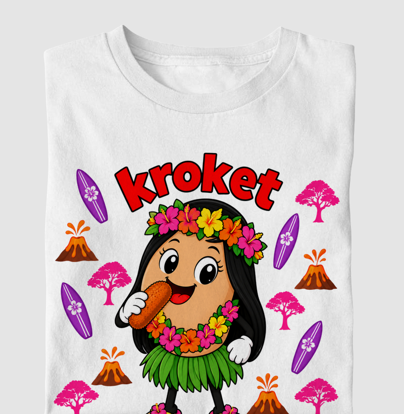 Egg Kroket - Havaí - Camiseta Infantil