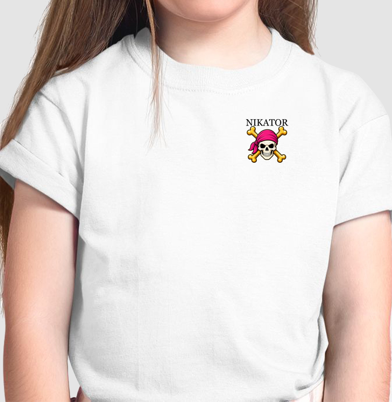 CAMISETA INFANTIL NIKATOR MINI ESSENTIAL - LOGO PINK - CAMISETA INFANTIL 