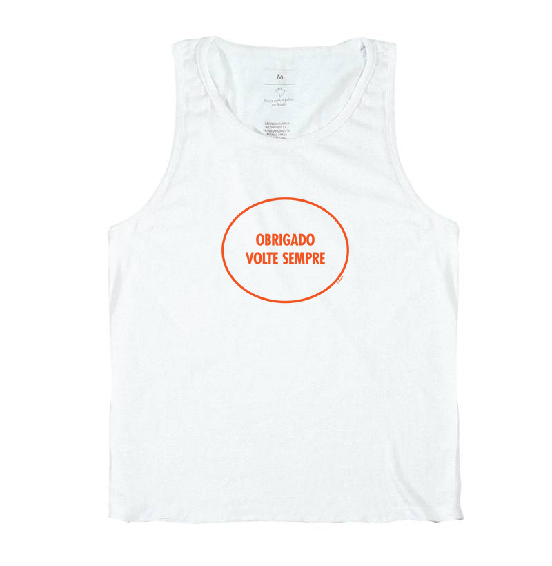 Camiseta Obrigado Volte Sempre