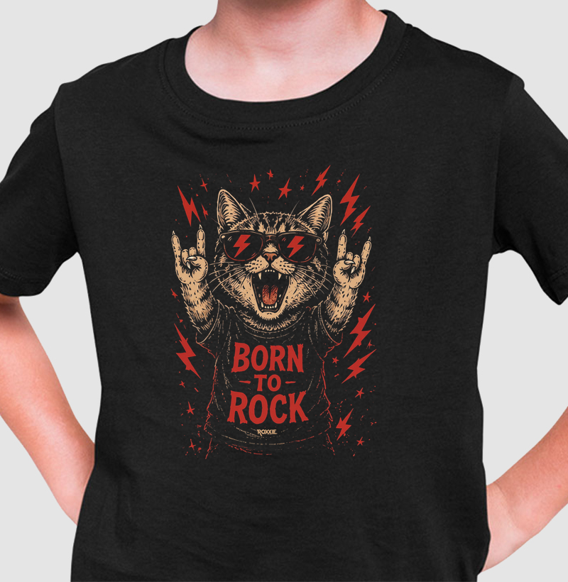 Born to Rock - Camiseta Infantil