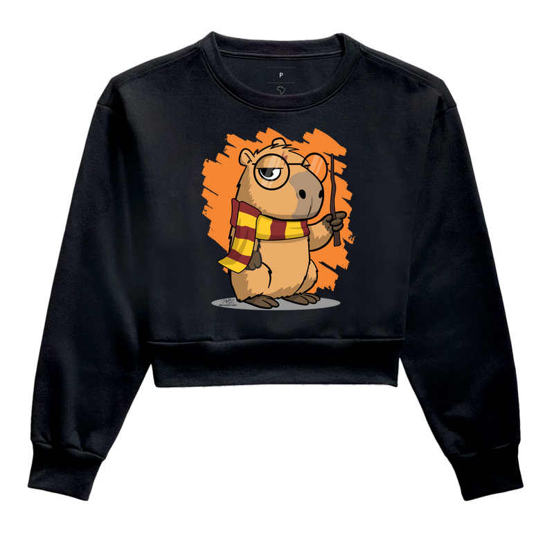 Camiseta CapyPotter 2 - Cropped Moletom
