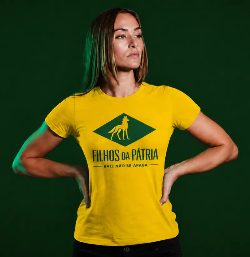 Camiseta Fundadora Filhos da Patria Amarela