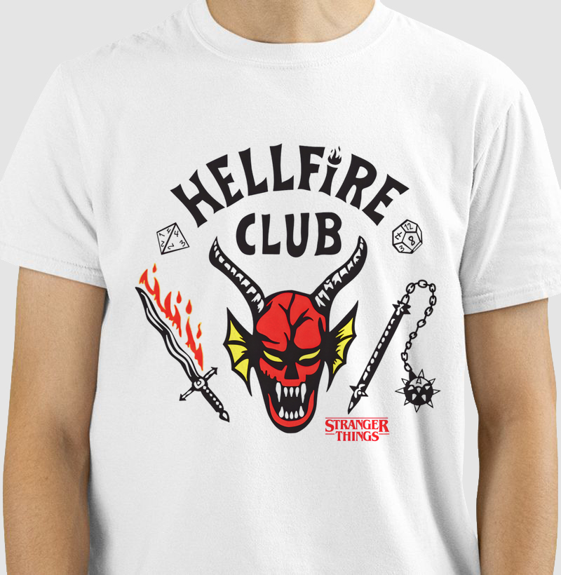 Camiseta Stranger Things HellFire Club Logo