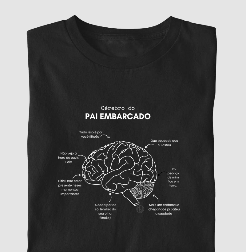Camiseta Cérebro do Pai Embarcado