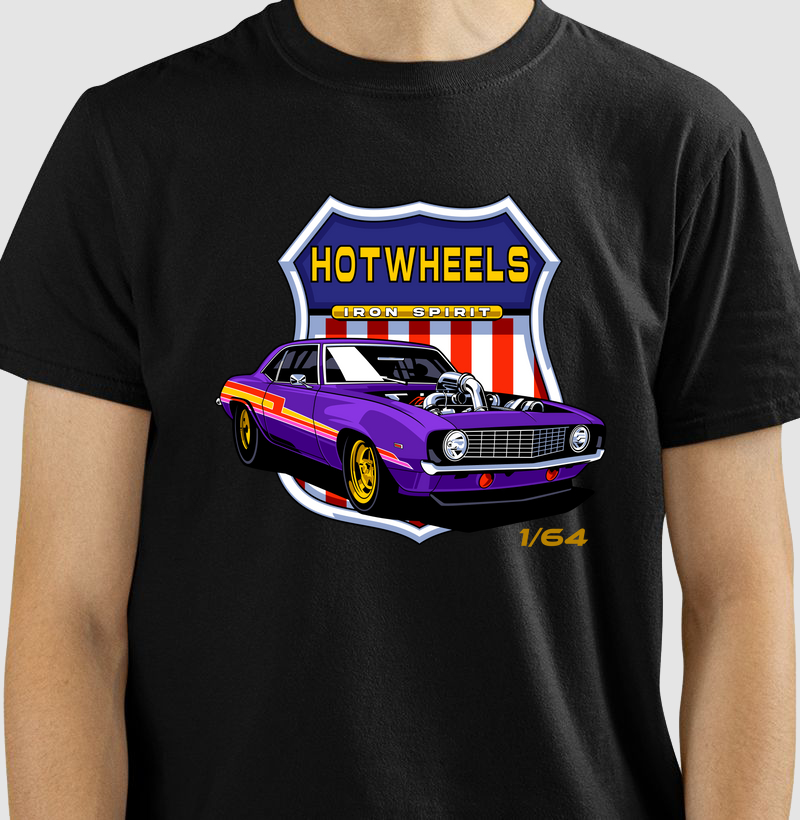 CAMISETA ESTAMPA HOTWHEELS IRON SPIRIT