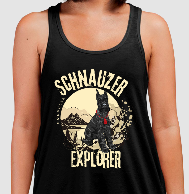 Camiseta Regata Dog Pulse Schnauzer Explorer – Noble Adventurer
