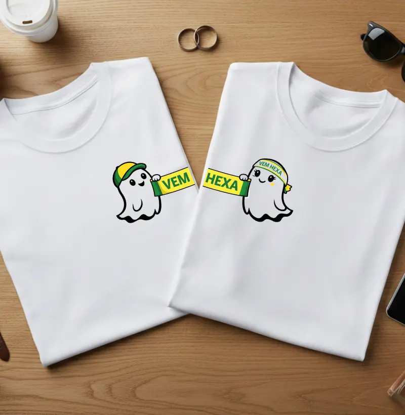 Camiseta Casal “VEM” – Torcida Brasil 🇧🇷 #211