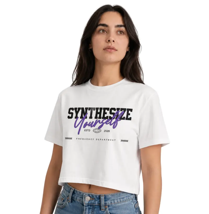 SYNTHESIZE YOURSELF — Camiseta Cropped