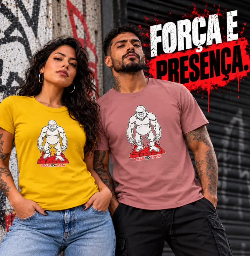 Camiseta Gorila em Algodão | EsquerdaPata