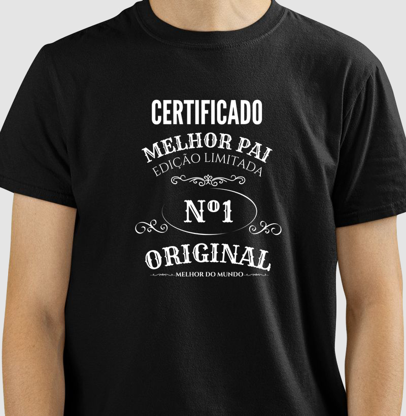 Camiseta Melhor Pai do Mundo — Edição Limitada
