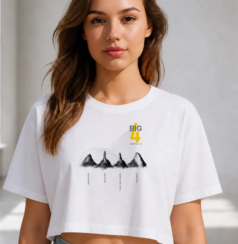Camiseta Cropped Clássicos do Brasil | Big 4 Serra dos Órgãos