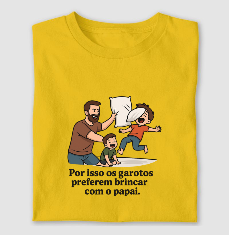 Por isso os garotos preferem brincar com o papai