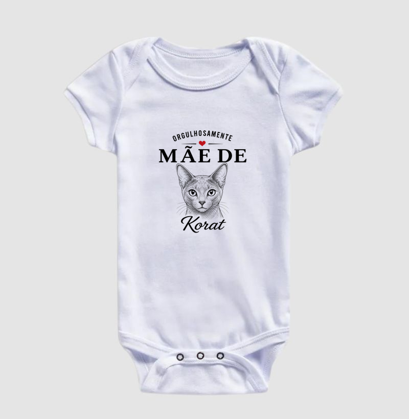 Orgulhosamente Mãe de Korat - Body Infantil