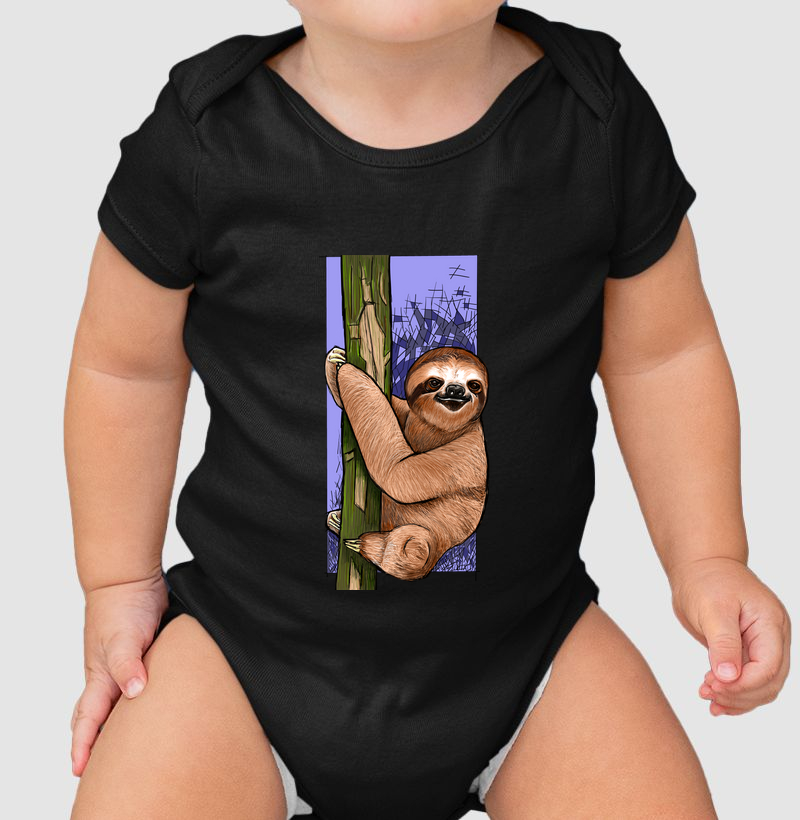 Body Infantil Bicho Preguiça