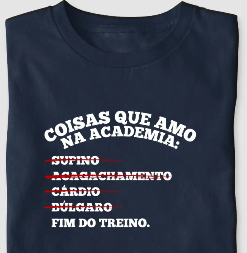 Coisas que amo na academia