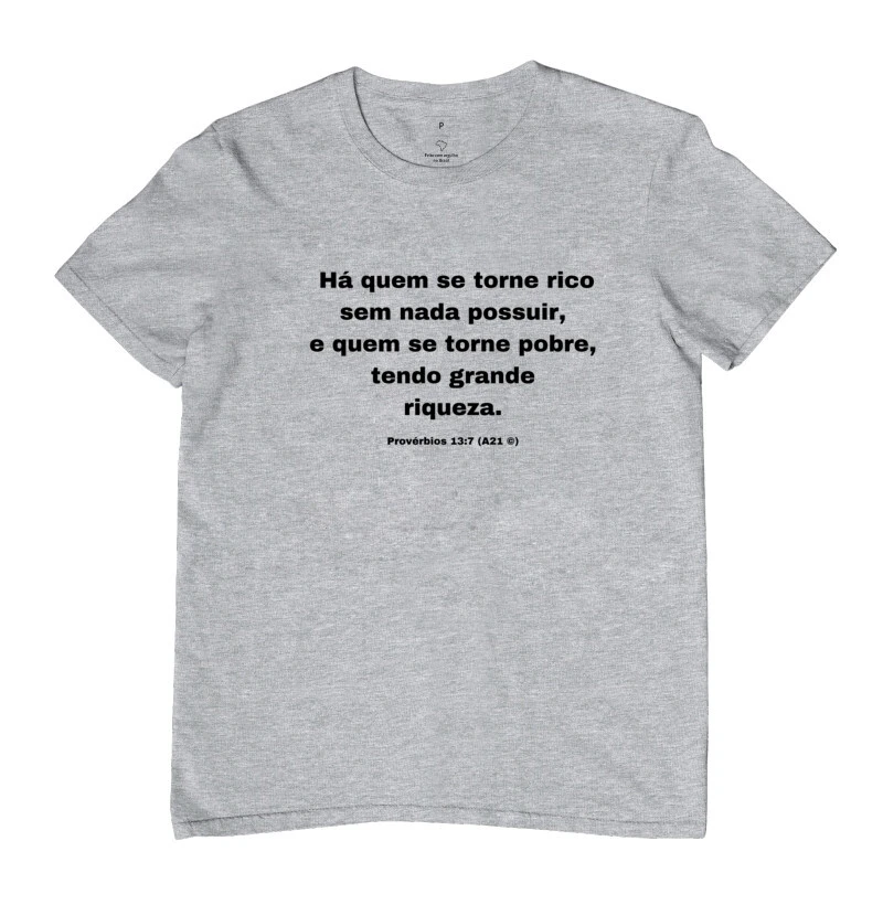 Masculina Provérbios 13:7